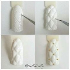 Quilted Nails, Nails Photos, Sweater Nails, Stiletto Nails Designs, Nail Art Designs Videos, Nail Photos, Art Simple, Kandy, Nail Art Tutorial