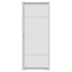 an open door on a white background