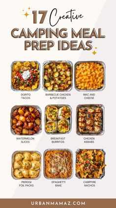 the ultimate camping meal prep guide for kids and adults to make their own camp meals