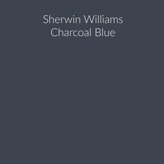 the cover for shewin williams's charocal blue, with an image of a