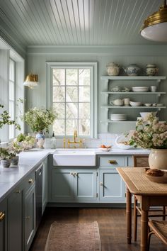 a kitchen filled with lots of counter top space