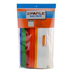 zipafile bag pack, assorted colors