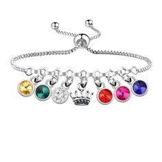 PRICES MAY VARY. Material: stainless steel and alloy,it is lead free and nickel free. Size: crown charm: 1.5cm (0.59inch) * 0.9cm (0.35inch), Bracelet chain length: 29cm(11.42inch)/each side: 14.5cm(5.71inch). The bracelet will in a velvet bag ready for giving. Perfect gift for A great gift for Broadway, West End, musical theater or history buffs, especially those who love the six musical fans. Six queens jewelry symbolizes independence and power, showcasing the struggles of these queens in term Six Broadway, Six Queens, Six Musical, Musical Theater Gifts, Six The Musical, Theatre Gifts, Crown Charm, Musical Gift, Queen Jewelry