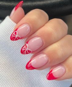 Press on Nails, Press Ons, Cute Christmas Nails, Xmas Nails, Holiday Glitter Nails, Candy Cane Nails, Santa Nails, Winter Nails, December - Etsy Bow Nail Designs, Santa Nails, Candy Cane Nails, Nagel Tips, Xmas Nails, Dream Nails, Pretty Acrylic Nails, Short Acrylic Nails, French Tip Nails