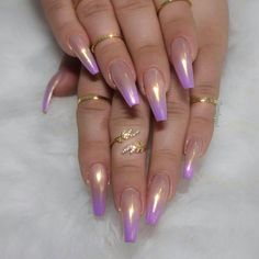 Pinterest @IIIannaIII Unghie Sfumate, Purple Nail, Her Nails, Nail Art Ombre, Makijaż Smokey Eye, Simple Nail Art Designs, Sopot, Simple Nail