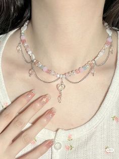 Collarbone Necklace, Tops Stylish, Festoon Necklace, Beads Design, Fairy Jewelry