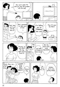 a comic strip with people talking to each other