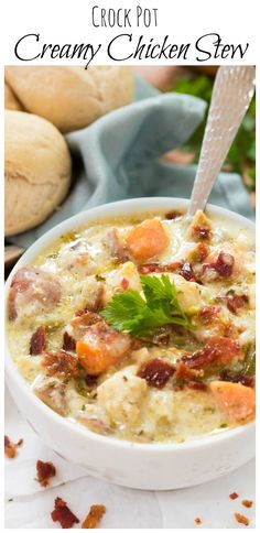 a bowl of soup with meat and vegetables