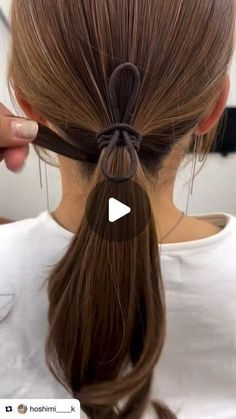 10 Chic Bun Hairstyles You’ll Love This Season Ponytail Wrapped With Hair How To, Wrapped Ponytail Tutorial, Cute Ponytail Ideas, Cute Ponytail Styles, Ponytail Hack, Cute Ponytail Hairstyles, Ponytail Hairstyles Tutorial, Ponytail Hairstyles Easy, Cute Ponytails