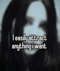 the words i easily attract anything i want in front of a black and white photo