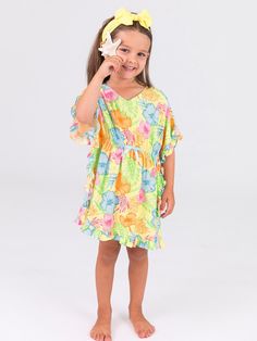 Make a splash in style with our Ruffle Trim Swim Cover-Up. Perfect for beach days or poolside adventures, this charming cover-up features playful ruffle details, adding a touch of whimsy to your little girl's swim ensemble. Children's Boutique, Kids Store, Swim Cover, Swimwear Girls, Website Link, The Village, Spring Break, Ruffle Trim, Beach Day