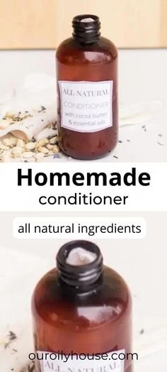 Perfectly scented homemade conditioner made with natural, sustainable ingredients. Melt 2 tbsp each of cocoa butter and coconut oil. Let cool for 5 minutes, then add in the remainder of the ingredients. Homemade Shampoo And Conditioner, Hair Softener, Natural Shampoo Diy, Hair Conditioner Recipe, Homemade Hair Conditioner, Diy Hair Conditioner, Diy Shampoo Recipe, Diy Conditioner