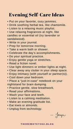 How To Self Care Ideas, Before Bed Self Care, Self Care Evening Ideas, Evening Self Care, Self Care Evening, Before Bed Routine, Healing Self Love, Calm Evening, Evening Routines