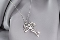 With a Life Tree Name Necklace, you can make your loved ones feel that you are with them and make them happy by carrying a piece of you. You can reflect all the emotions you feel in your most memorable moments with your Custom Jewelry. You can think of it as gift ideas such as a Jewelry For Christmas Gifts and 50th Birthday Gift For Her, mother's day gift. We've all thought of finding a special gift for our loved ones. Since we are the thing that will make the person we love feel the most specia Customizable Silver Jewelry For Christmas, Elegant Personalized Jewelry For Gifting, Customized Silver Jewelry For Christmas, Sterling Silver Personalized Jewelry Gift For Christmas, Sterling Silver Jewelry For Personalized Christmas Gift, Personalized White Necklaces For Christmas, Personalized Adjustable Necklaces For Gifts, Personalized Adjustable Necklace For Gift, Personalized Adjustable Necklace For Gift Making