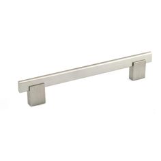 stainless steel cabinet handle on white background