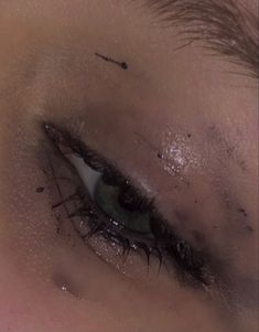 Mascara Smudges Under Eyes Aesthetic, Girl Cry Aesthetique Eye, Smudged Mascara Aesthetic, Mascara Running Down Face Aesthetic, Sick Girl Aesthetic, Smudged Makeup Aesthetic, Eye Roll Aesthetic, Katia Core, Crying Mascara