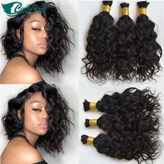 Loose Wave Human Hair Bulk For Braiding No Weft Hair Extensions Bundles 1/2/3Pcs | eBay Weft Hair Extensions, Human Braiding Hair, Braiding Hair, Head Hair, Hair Weft, Loose Waves, Wigs Hair Extensions, Remy Human Hair, Textured Hair