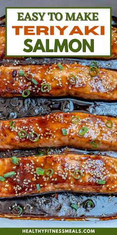 easy to make teriyaki salmon in a baking pan