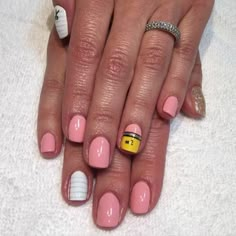 Navy Nails, School Nails, Nice Nails, Nails Colors, Ideas Nails