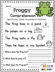 froggy worksheet for reading and writing the words in front of it,