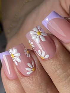 Unghie Nail Art, Summer Nail Art, Basic Nails, Fake Nail, Floral Nails, Purple Nails, Nail Kit, Gorgeous Nails