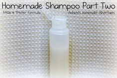 Homemade Shampoo Part Two Castile Soap Shampoo, Homemade Shampoo Recipes, Diy Shampoo Recipe, Baking Soda For Hair, Baking Soda Face, Baking Soda Benefits