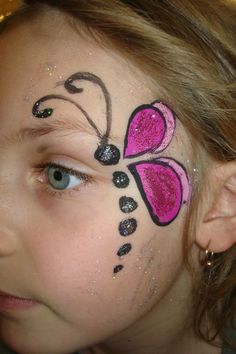 Butterfly Face Paint, Girl Face Painting, Eye Designs, Festival Face