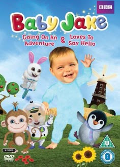 the dvd cover for baby lake coming on and loves to adventure and say hello is shown