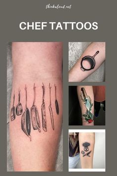 a series of photos showing different types of tattoos