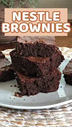 Nestle Brownies The Best Brownie Recipe, Making Brownies, Homemade Brownies Easy, Brownies From Scratch, Toll House Chocolate Chip, Best Brownie Recipe, How To Make Brownies, Nestle Toll House, Toll House