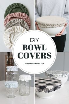 the diy bowl covers are easy to make