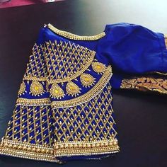 Maggam Work Blouse, Wedding Saree Blouse Designs, Hand Beaded Embroidery, Blouse Design Images