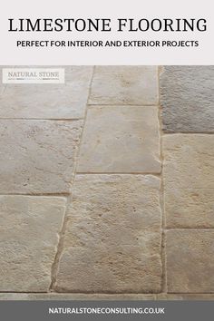 the front cover of a natural stone flooring catalog, featuring different colors and textures