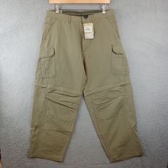 Condition ~The Pant Is Brand New With Tag Attached. From Nonsmoking Environment. No Stains, Snags, Pilling, Odors, Or Excessive Signs Of Wear Unless Specifically Noted. Please See The Photo For Measurements. Shipping: Fast Shipping. All Items Will Be Shipped Within 1 Business Day Of Payment (Which Excludes Weekend And Holidays). Khaki Cargo Pants With Pockets For Camping, Utility Cargo Pants With Pockets For Camping, Utility Cargo Pants For Camping, Khaki Camping Bottoms With Pockets, Casual Khaki Cargo Pants For Camping, Convertible Pants, Cargo Khaki, Nylon Pants, Outdoor Pants