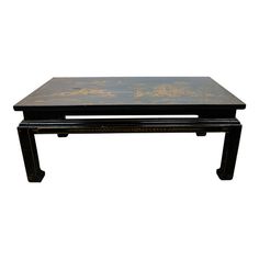 This coffee table is incorporated in the Chinoiserie decorative style that prevailed in the mid-18th century, and is characterized by gilt hand-painted chinoiserie figures and sumptuous landscapes. Chinoiserie has integrated various unique designs and trends in China since it became popular in the 17th century, attracting the interest of many designers and becoming a unique decoration style.  44" * 28" * 16.5" Chinoiserie Coffee Table, Painted Chinoiserie, Style Coffee Table, Unique Decoration, Vintage Cocktail, 17th Century, Used Furniture, Coffee Tables, Unique Decor