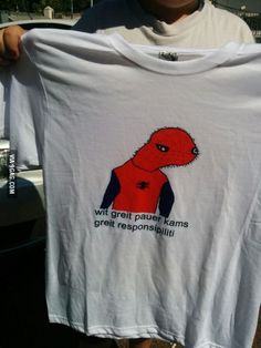 Spoderman Tshirt Easy 30 day return policy Goofy Shirts, Silly Shirts, Oui Oui