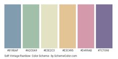 the color scheme for different shades of paint