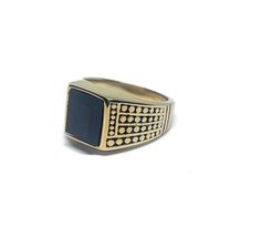 Stainless Black Onyx Ring, Available in 5 different sizes, If you need a bigger size please message store, we can try to source the size Black Adjustable Engraved Promise Ring, Adjustable Gold Onyx Ring, Black Rectangular Rings For Gifts, Black Rectangular Ring Gift, Adjustable Engraved Black Ring, Black Crystal Ring For Gift, Adjustable Black Engraved Round Ring, Boys Ring, Mens Black Ring