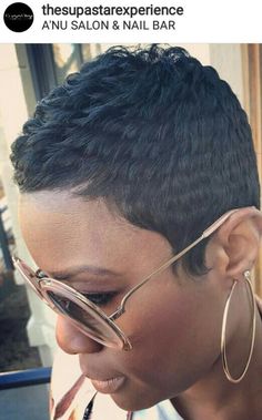 Pencil Curls Short Hair, Pencil Curls, Sassy Hairstyles, Short Pixie Hairstyles, Relaxed Hairstyles, Black Hair Short Cuts, Short Black Hair, Short Sassy Haircuts, Cut Life