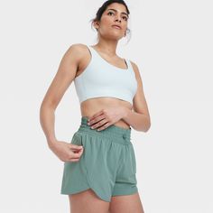 Why we're ALL IN: These flex woven shorts feature soft, stretchy fabric with moisture-wicking, quick-drying qualities for comfort. A full-elastic waistband with drawstring closure helps you find the right fit, while the UPF 50+ construction protects you from harsh sun rays. A regular fit, four-way stretch and side pocket round out the design. All in Motion™: Made for every move, priced for every day. Target Lady, Bottom Workout, All In Motion, Racerback Sports Bra, Cargo Joggers, Sun Rays, High Rise Shorts, Active Women, Pair Of Pants