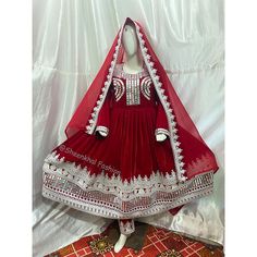 Handmade Mirror Work Bridal Afghan Tradional Dress Traditional Afghan Dress With Full Hand Made Embroidery Afghan Kuchi tribe Pink More Colors Embroidery Beautiful Afghani Traditional Dress-Afghani multi-color Dress This Dress is available in three pieces 1: Qamees (Shirt) 2: Shalwar (Paint/Trouser) 3: Dupatta (Shawl) Please Message for any inquiry We love using vintage handmade embroidery to create that authentic Afghan KUCHI look, especially as each piece is unique. The classic traditional Afg Fitted Anarkali Dress With Traditional Embroidery, Traditional Embroidered Dress With Traditional Patterns, Red Anarkali Dress With Dupatta, Folk Style Embroidered Dress For Eid With Traditional Patterns, Anarkali Embroidered Dress For Traditional Ceremonies, Traditional Fitted Embroidered Dress With Traditional Drape, Red Handwork Dupatta, Red Traditional Embroidered Fabric With Dabka Work, Traditional Red Embroidered Fabric With Dabka Work