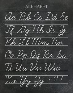 the upper and lower case of an alphabet written in chalk on a green blackboard