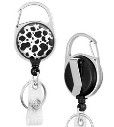 PRICES MAY VARY. Retractable Badge Holders: 60.5cm id badge reel retractable, convenient to scan in and out of the office Heavy Duty Badge Clip: Metal carabiner hooks & belt clip to firmly clip on belts, pockets, backpacks Keychain Key Leash Retractor: Max load weight 4.5oz, or 8 keys. Very durable and stretchable, make it much more easier to open doors Leopard badge clips for nurses doctor students teacher work office employee women men Sturdy, Light weight, smooth surface, high quality materia Cheap Daily Use Badge Holder With Key Leash, Affordable Badge Holders With Key Leash For Daily Use, Affordable White Badge Holder With Key Clip, Leopard Black And White, Retractable Keychain, Adjustable Black Badge Holder With Key Leash, Office Employee, Black Adjustable Retractable Badge Holders, Teacher Work