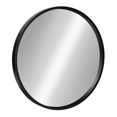 a round mirror on a white background