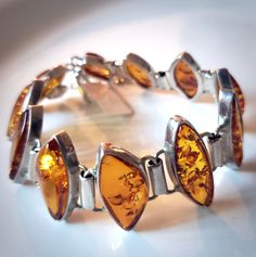 classic honey amber large bracelet Modern Baltic Amber Jewelry For Formal Occasions, Modern Formal Baltic Amber Jewelry, Amber Bracelet, Amber Stone, Amber Color, Amber Jewelry, Statement Bracelet, Gift Store, Baltic Amber