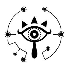 an all seeing eye in the middle of a circle