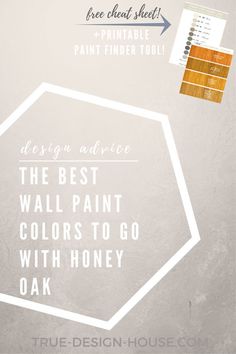 the best wall paint colors to go with honey oak by true design house on etsyle com