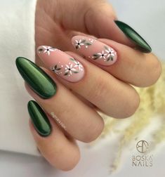 40 Aesthetic Almond Nails for Your Inspiration Nagel Design, Purple Nail Designs, Nail Art Designs Summer, Flower Nail Designs