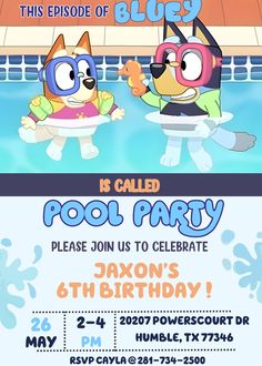 an image of a cartoon pool party