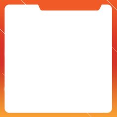 an orange and white file folder with lines on the bottom, and one line at the top